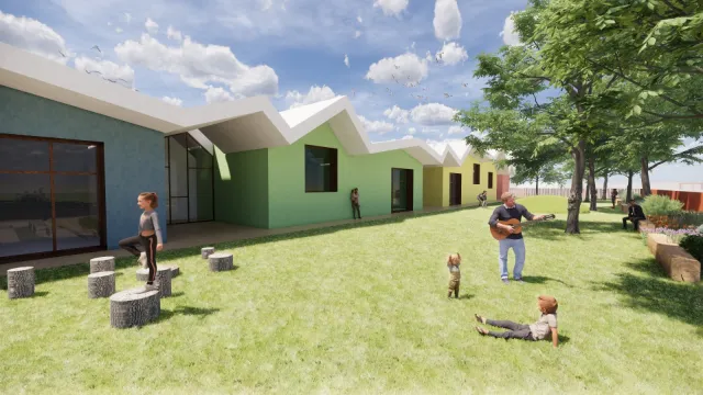 Rendering nuovo asilo nido il Girotondo