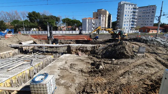 Lavori al sottopasso della stazione