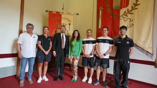 atleti trampolini e assessore allo sport