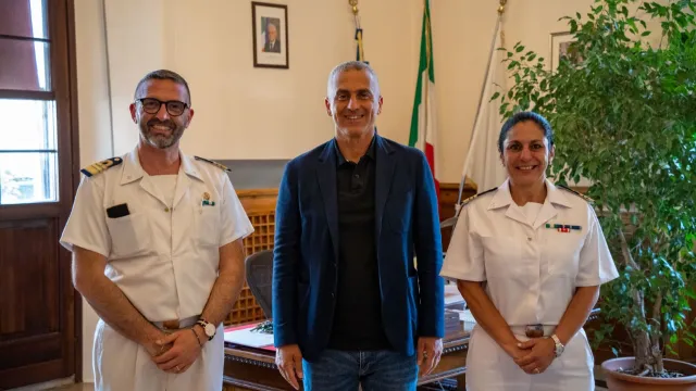 comandante Monaco, sindaco Sadegholvaad, comandante Capozzella