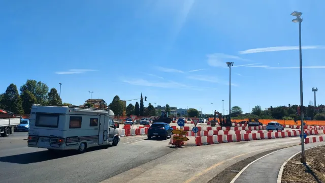 Rotatoria provvisoria ss16 via coriano via montescudo