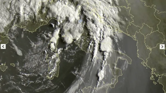  immagini satellitari del mal tempo che ha attraversato la Regione