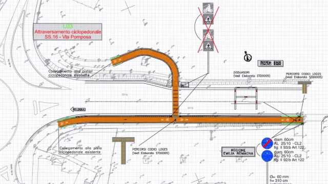 sottopasso ss16 via della fiera