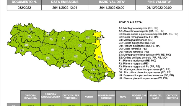 Allerta meteo n. 82