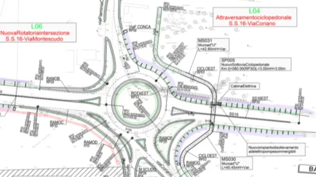 Lavori incorso sulla Circonvallazione 