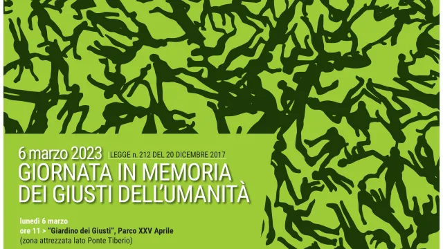 manifesto “Giornata in memoria dei Giusti dell’umanità”