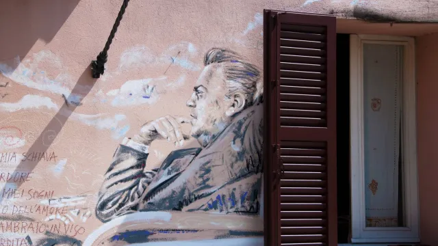 Murale nel borgo san giuliano