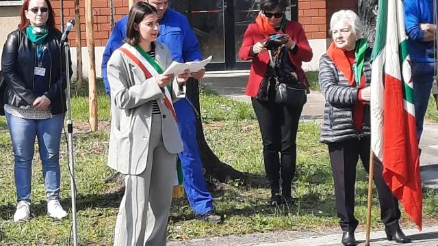 Alle Officine Grandi Riparazioni di via Tripoli, la prima cerimonia che anticipa la festa del 25 aprile.