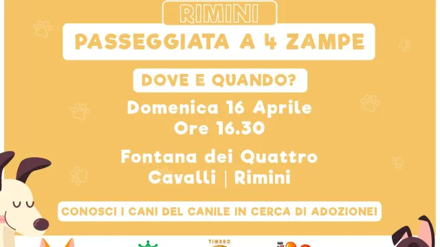 Locandina "Passeggiata a 4 zampe"