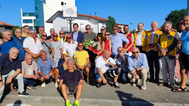 inaugurazione rotatoria elio ghelfi