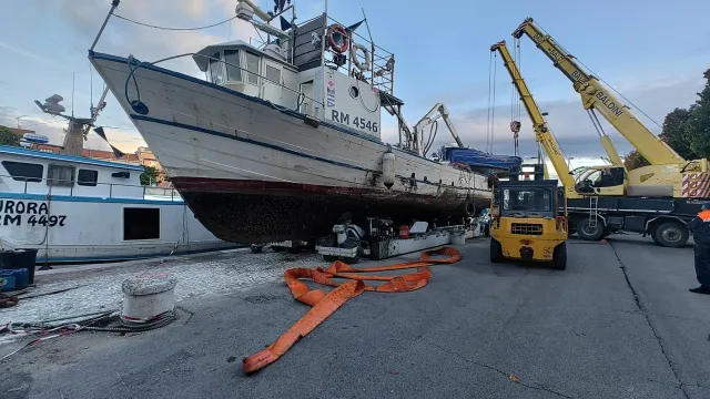 peschereccio affondato