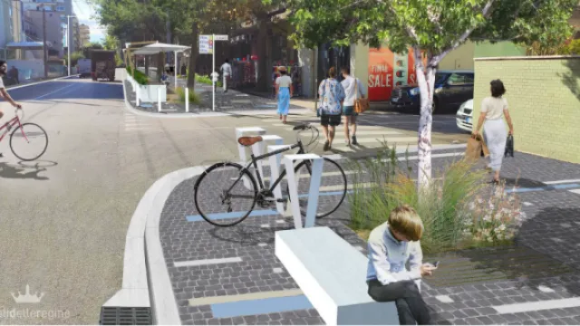 viale regina elena rendering del progetto