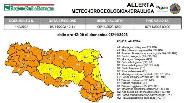 Allerta meteo 148/2023
