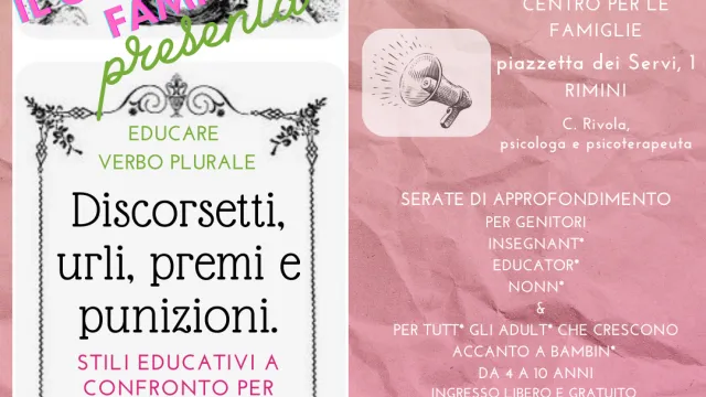 Lunedì 4 dicembre "Educare Verbo Plurale" al Centro per le Famiglie