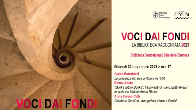 voci dai fondi . Biblioteca 30 nov 2023