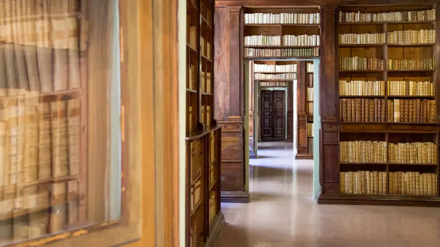 sale storiche della Biblioteca Gambalunga