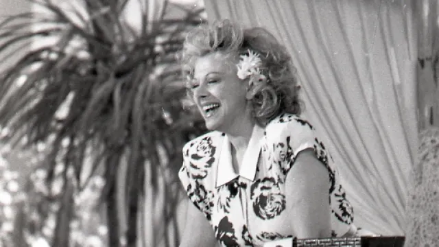 Sandra Milo al Bandiera Gialla di Rimini nel 1987