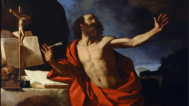 Guercino: visione di San Girolamo