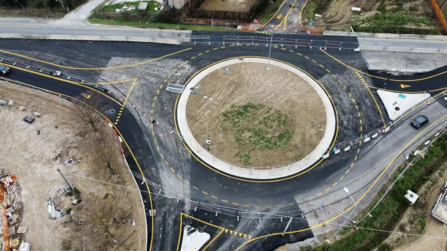 Rotatoria SS16 - via Grazia Verenin