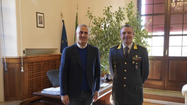 Sindaco Jamil Sadegholvaad e comandante colonnello Fulvio Furia