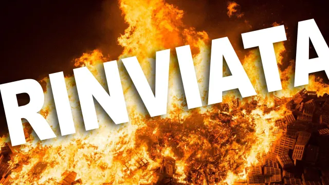 fogheraccia rinviata