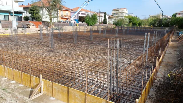  realizzazione delle fondazioni del nido d’infanzia Girotondo in via Codazzi