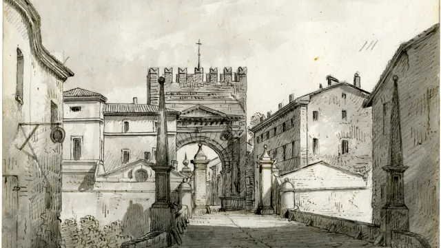 Rimini disegnata da Romolo Liverani