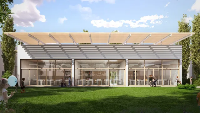 rendering facciata aule fai bene