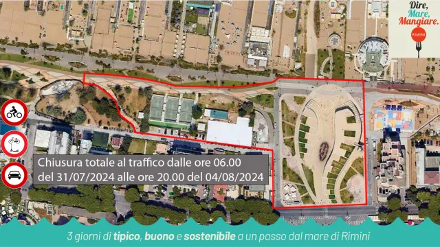 Area Piazzale Kennedy vietata a tutti i tipi di traffico veicolare