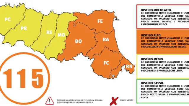 Allarme incendi boschivi