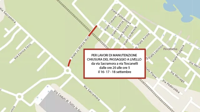 chiusura passaggio a livello