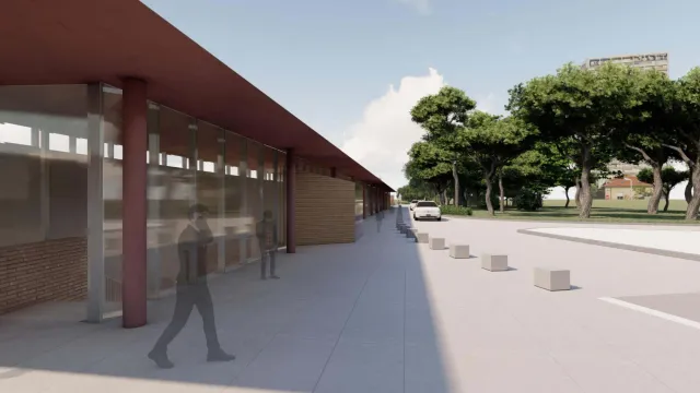 render riqualificazione piazzale carso