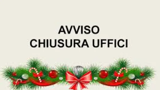 avviso chiusura uffici