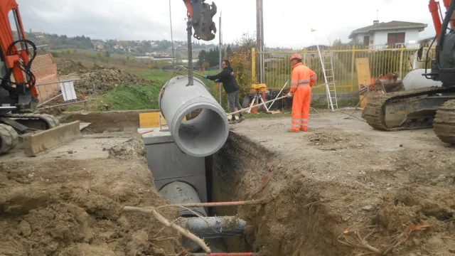 lavori in via del Poggio