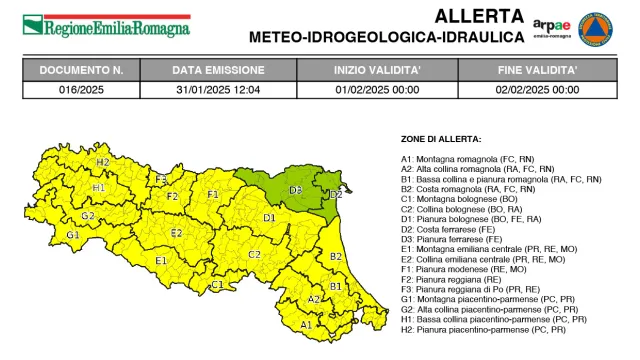 allerta 16/2025