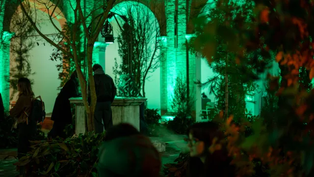 biblioteca gambalunga scultura di landing art