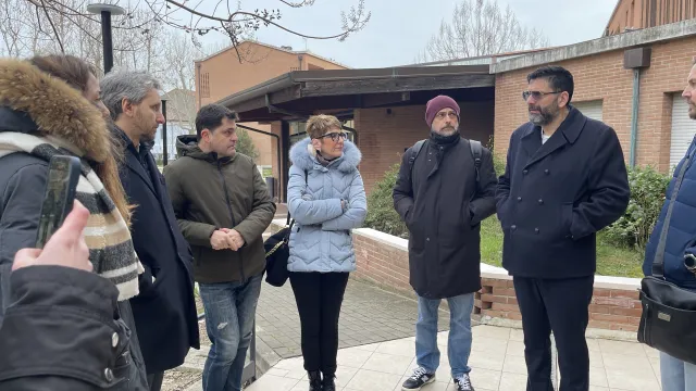 sopralluogo alla palazzina di via Giuliano da Rimini