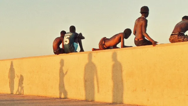 muro giallo porto rimini