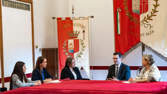 Visita dell'Ambasciatore della Repubblica di Moldovia a Rimini - L’incontro con l'Assessora Valentina Ridolfi e la Presidente del Consiglio comunale Giulia Corazzi